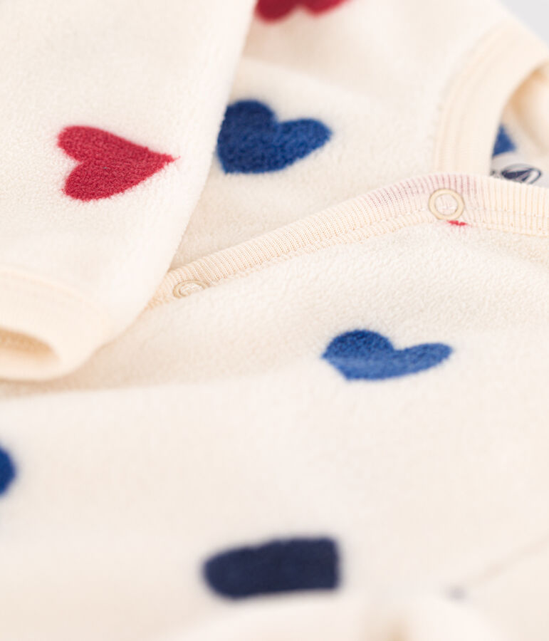 Sobrepijama de tejido polar para beb&eacute; blanco AVALANCHE/ MULTICO