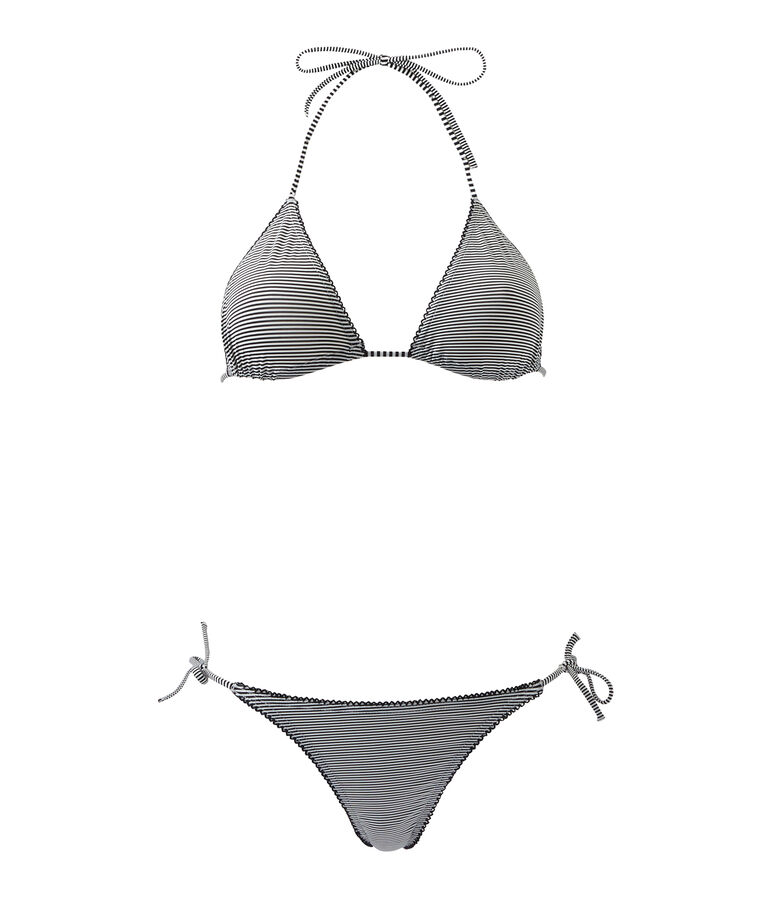 Bikini milrayas para mujer azul/blanco
