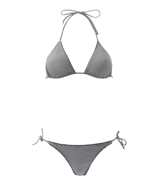 Bikini milrayas para mujer azul ABYSSE/blanco LAIT