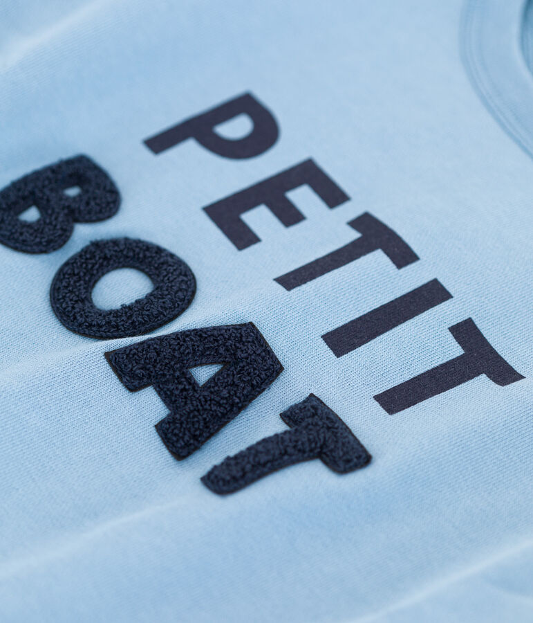 Sudadera estampada de mulet&oacute;n de ni&ntilde;a/ni&ntilde;o azul