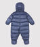 Buzo a rayas de bebé azul SMOKING/blanco MARSHMALLOW