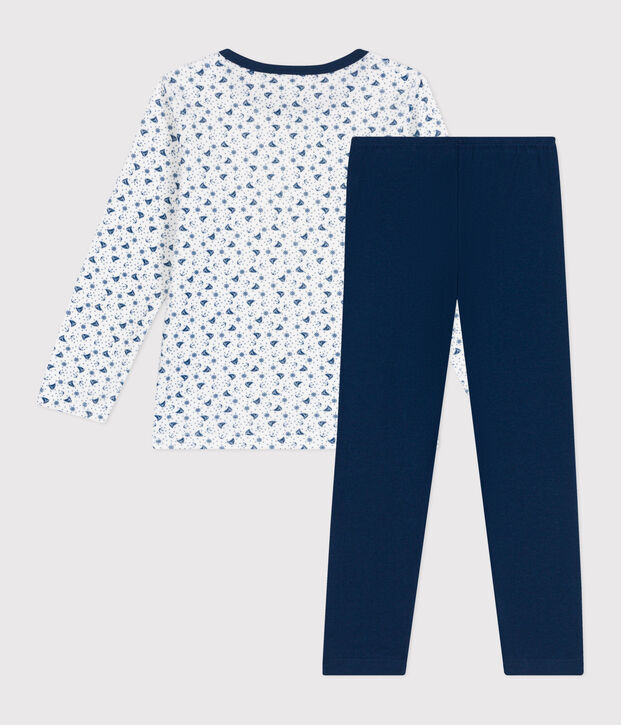 Pijama de terciopelo para ni&ntilde;o/a azul/multicolor