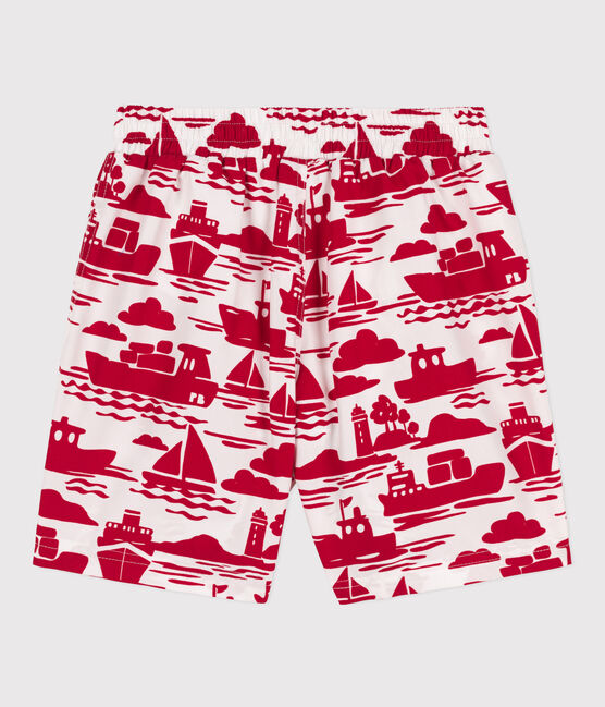 Bañador reciclado estampado para niño rojo AVALANCHE/ ROUGE