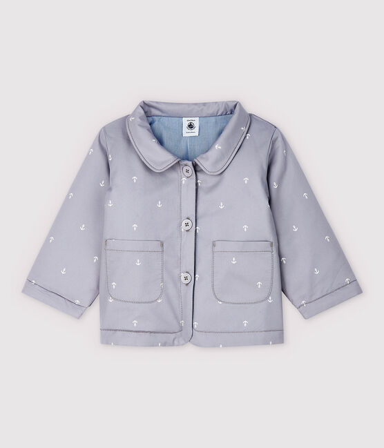 Chaqueta de celebración de sarga irresistible de bebé niño gris CONCRETE/blanco MARSHMALLOW