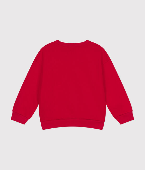 Sudadera de felpa para niño rojo CORRIDA