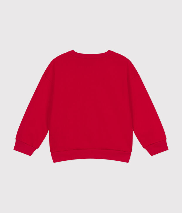 Sudadera de felpa para ni&ntilde;o rojo