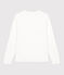 Camiseta de algodón Le Droit con cuello de pico para mujer blanco ECUME