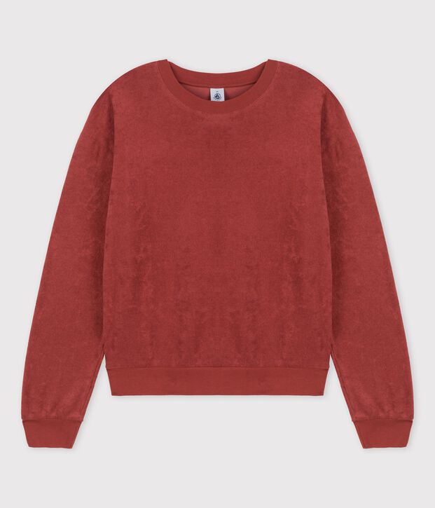 Sudadera de algod&oacute;n de mujer marron