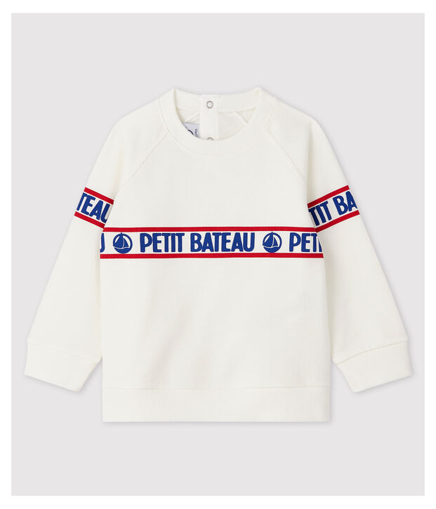 Sudadera de felpa de beb&eacute; ni&ntilde;o blanco