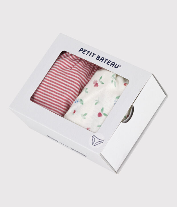 Juego de 2 braguitas de algod&oacute;n con estampado de frutas para mujer multicolor