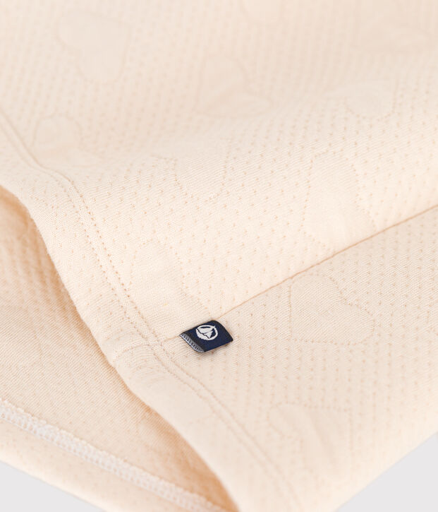 Vestido de manga larga de t&uacute;bico acolchado para beb&eacute; crudo