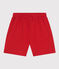 Pantalón corto de algodón para niño rojo AURORA