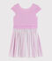 Vestido de celebración de crepé y tul de niña rosa BOHEME