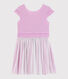 Vestido de celebración de crepé y tul de niña