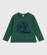 Camiseta infantil de algodón de manga larga con estampado