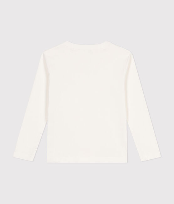 Camiseta de manga larga de punto para niño/a blanco MARSHMALLOW
