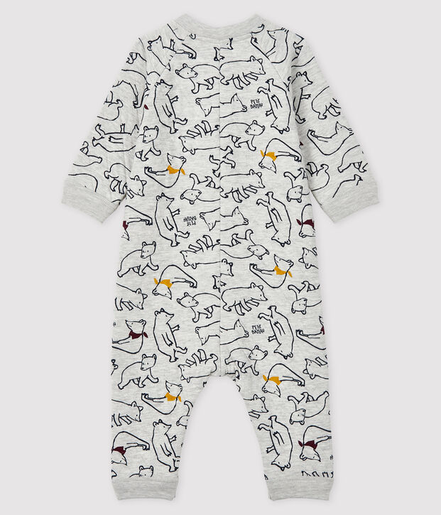 Buzo largo con para beb&eacute; ni&ntilde;o gris/multicolor