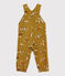 Peto de terciopelo de bebé. amarillo TOPAZE/ MULTICO