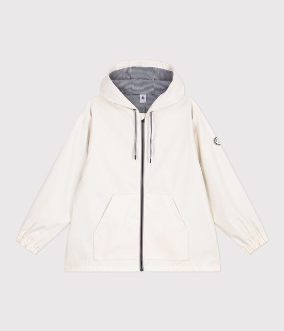 Chubasquero corto para mujer crudo MILK