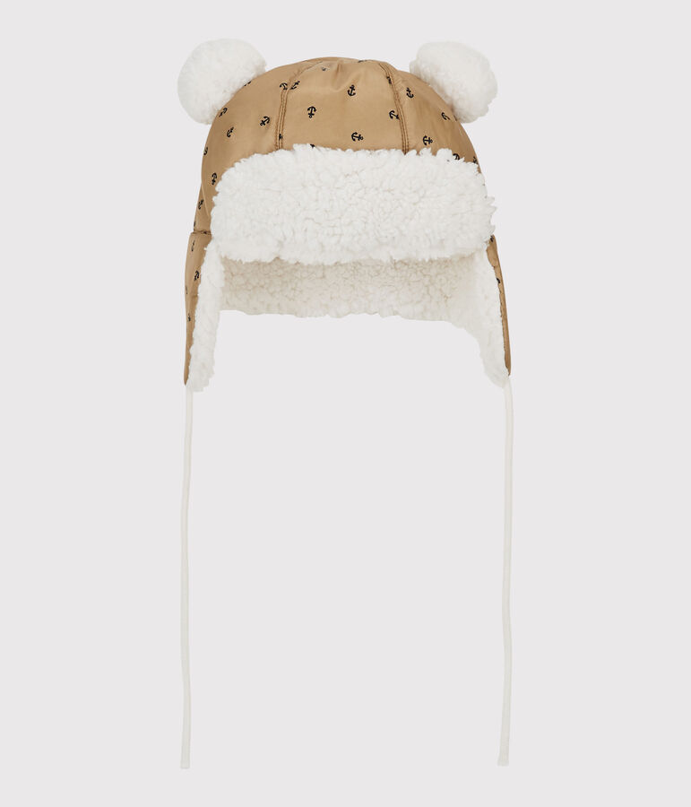 Gorro chapka impermeable de beb&eacute;. beige JERRYCAN/azul SMOKING