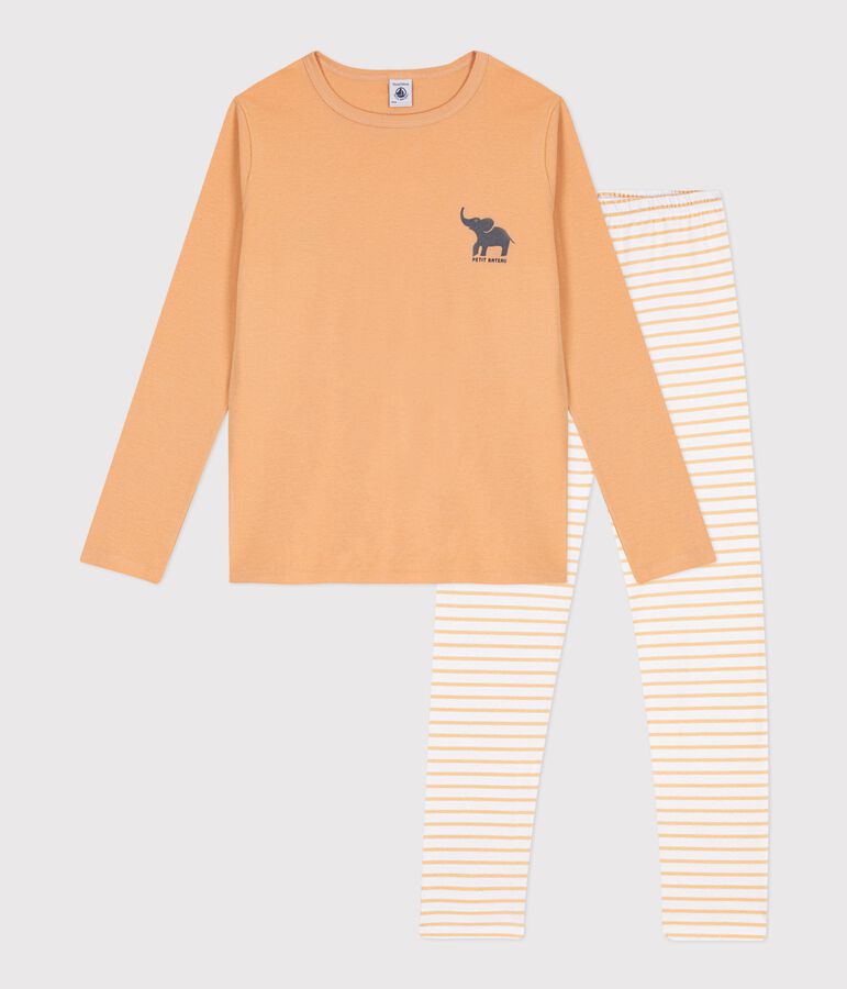 Pyjama en coton enfant beige/multicolor