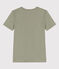 Camiseta L'ICONIQUE de algodón con cuello de pico para mujer verde MARECAGE