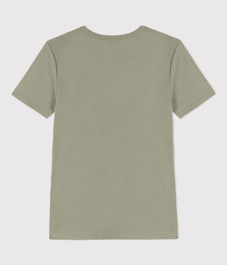 Camiseta L'ICONIQUE de algod&oacute;n con cuello de pico para mujer verde