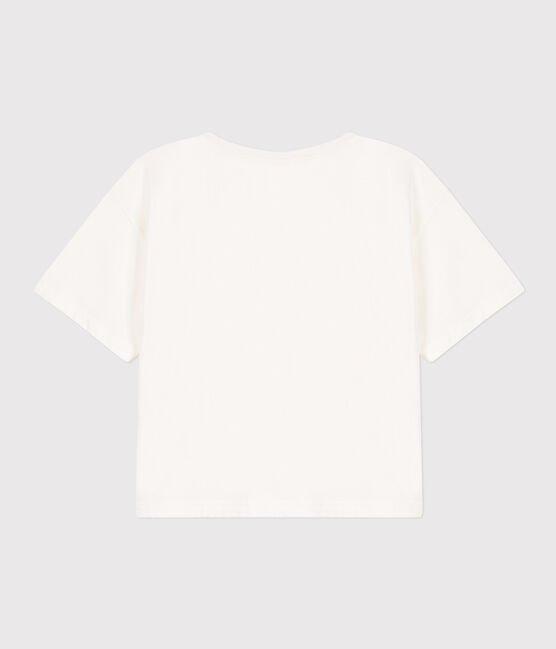 Camiseta LA BOXY de algodón de mujer blanco MARSHMALLOW