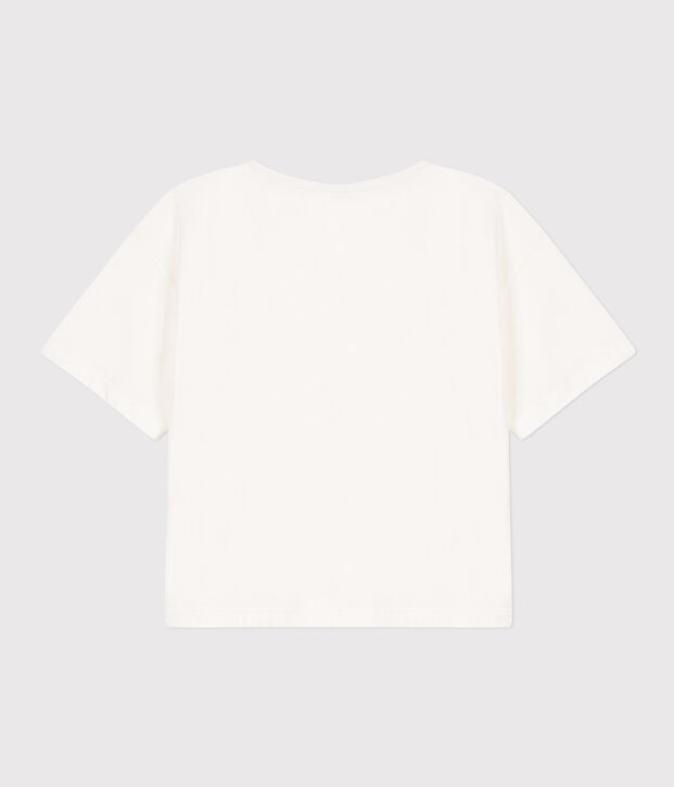 Camiseta LA BOXY de algod&oacute;n de mujer blanco