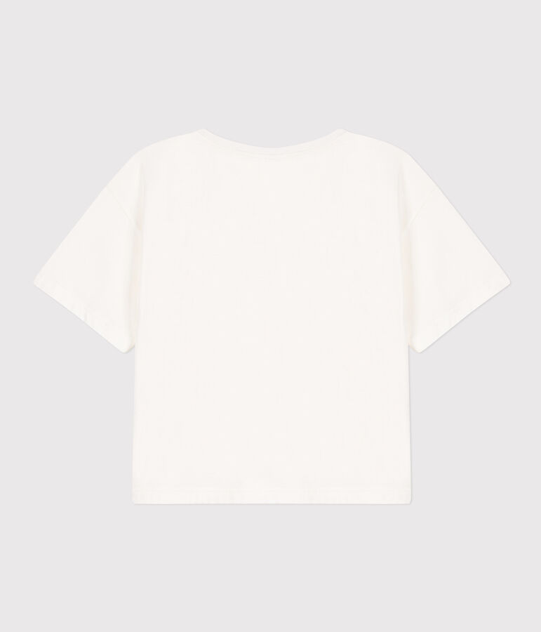 Camiseta LA BOXY de algod&oacute;n de mujer blanco