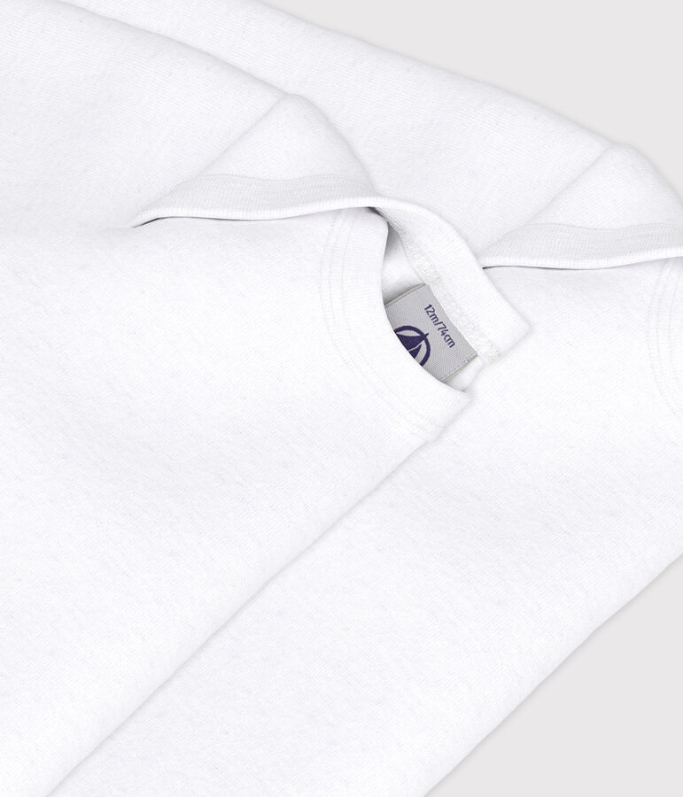 Juego de 2 bodis de manga larga blancos para beb&eacute; multicolor