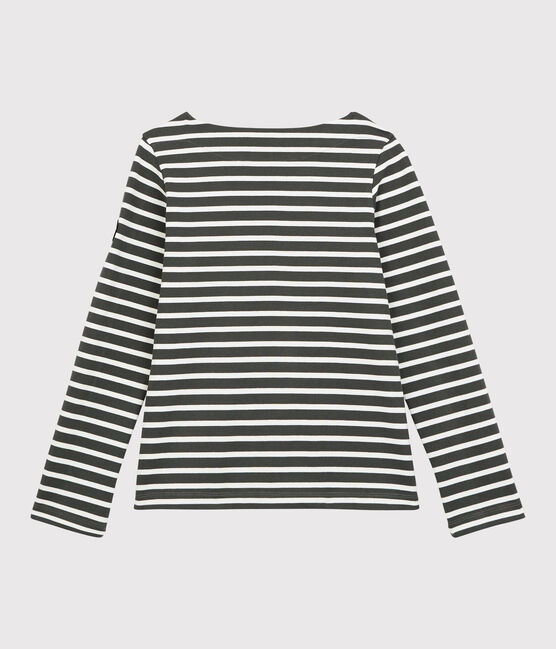 Camiseta de mujer gris ORAGE/blanco MARSHMALLOW