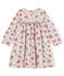 Vestido de manga larga estampado para bebé niña gris BELUGA/blanco MULTICO