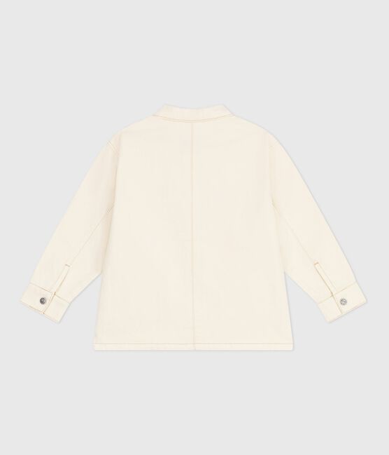 Chaqueta vaquera infantil lisa crudo MILK