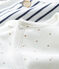 Conjunto para bebé de dos piezas de punto blanco MARSHMALLOW/azul SMOKING