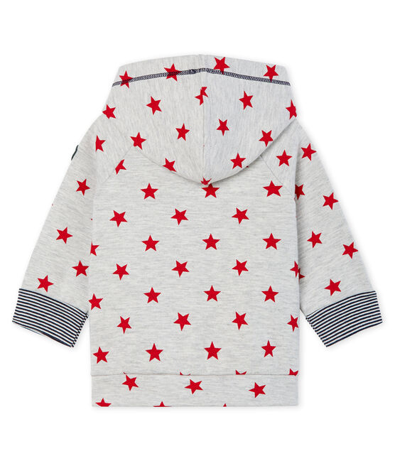 Sudadera estampada con capucha para bebé niño gris BELUGA/rojo TERKUIT CN