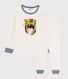 Pijama infantil con dibujo de tigre de punto
