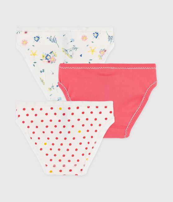 Juego de 3 braguitas con estampado de flores de niña pequeña variante 1