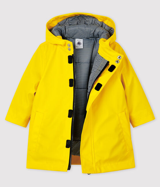 Chubasquero acolchado para bebé niña/niño amarillo JAUNE