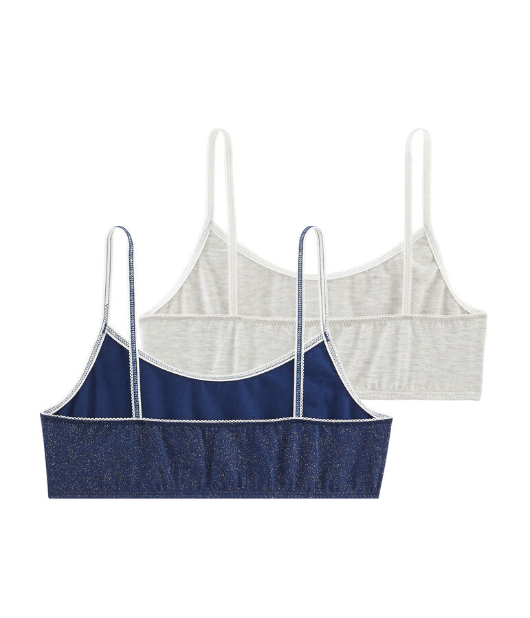 Dos sujetadores de ni&ntilde;a multicolor