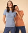 Camiseta L'ICONIQUE de algodón con cuello redondo para mujer azul AZUL