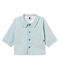 Chaqueta de rayas para bebé niño azul FONTAINE/blanco MARSHMALLOW
