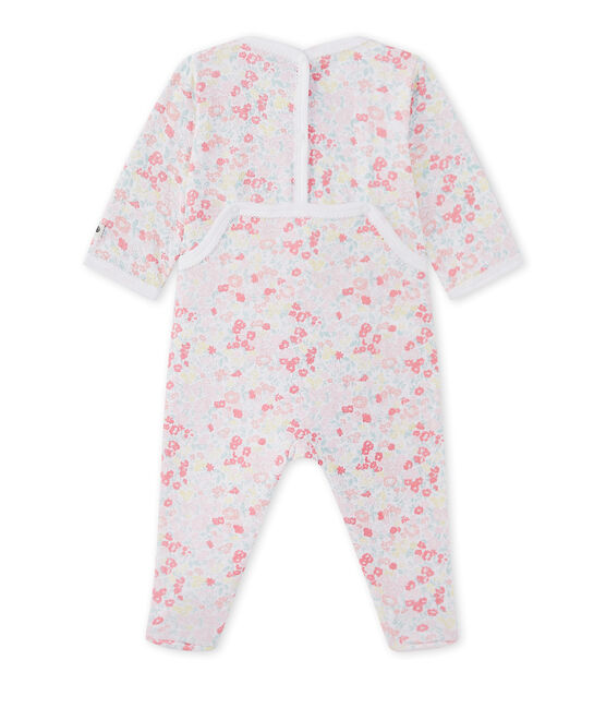 Pijama en túbico para bebé niña blanco ECUME/blanco MULTICO
