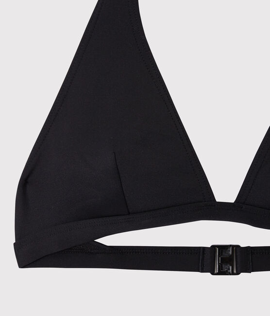 Traje de baño de 2 piezas liso de mujer negro NOIR