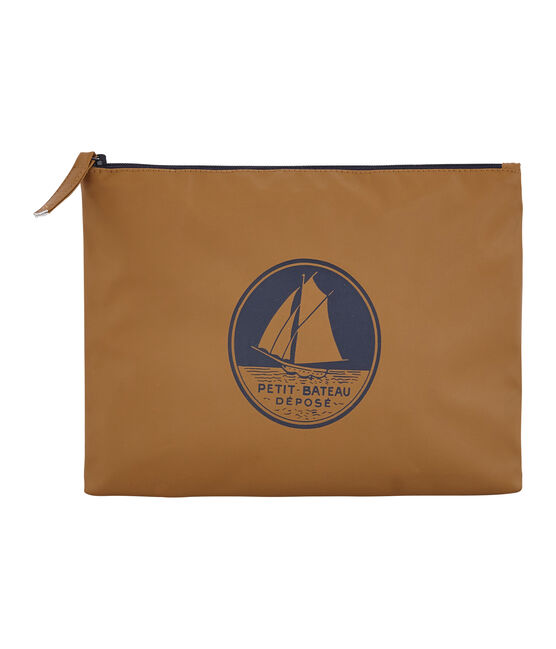 Bolso de mano liso marron BRINDILLE