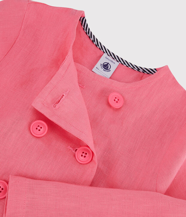 Chaqueta infantil para ni&ntilde;a rosa