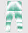 Leggings de algodón de bebé. blanco MARSHMALLOW/ PIVERT