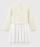 Vestido de manga larga infantil para niña beige MONTELIMAR CHINE