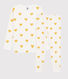 Pijama con estampado de colores amarillas de niña/niño de túbico de algodón orgánico