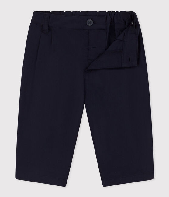 Pantalón de sarga para bebé azul SMOKING